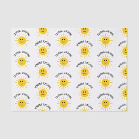 Zonneweefselpapier verzenden tissuepapier (Voorkant)