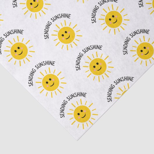 Zonneweefselpapier verzenden tissuepapier (Detail)