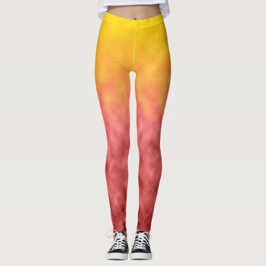 Zonnewende Bloei Leggings (Voorkant)