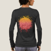 Zonnewende Bloei Tri-Blend Shirt (Achterkant)