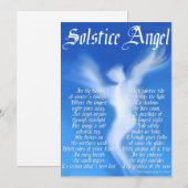 Zonnewende Engel Feestdagenkaart (Voorkant / Achterkant)