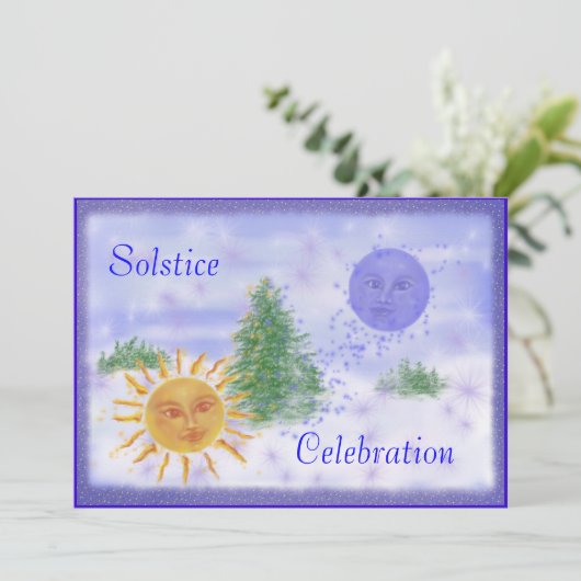 zonnewende kaart (Staand voorkant)