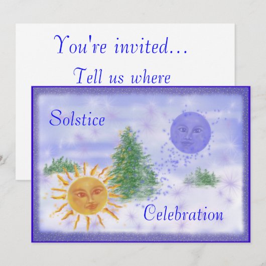 zonnewende kaart (Voorkant / Achterkant)