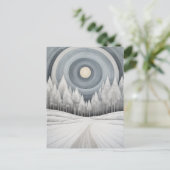 Zonnewende Reis Spiraal Notebook Briefkaart (Staand voorkant)