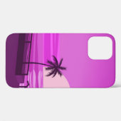Zonnewerk, oceaan, avond, palmbomen zee shore, Case-Mate iPhone case (Achterkant (horizontaal))