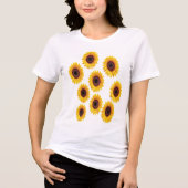 Zonnewiede Ontwerp Tri-Blend Shirt (Voorkant)