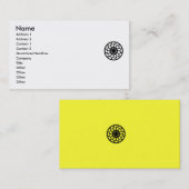 Zonnewiel Visitekaartje (Voorkant / Achterkant)