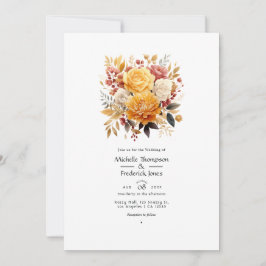 Zonnewijzer Bloemen Bruiloftsinvitaties Kaart