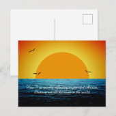 zonnewijzer briefkaart (Voorkant / Achterkant)