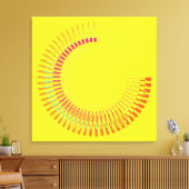 zonnewijzer canvas afdruk (Insitu (Woonkamer))