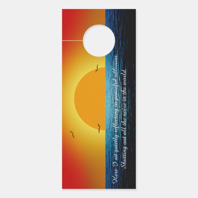 zonnewijzer deurhanger (Voorkant)