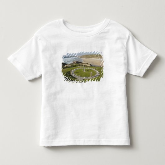 Zonnewijzer en Perran Beach, Perranporth, Cornwall Kinder Shirts (Voorkant)