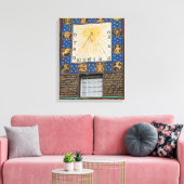 Zonnewijzer op gebouw, Duitsland Canvas Afdruk (Insitu (Woonkamer))