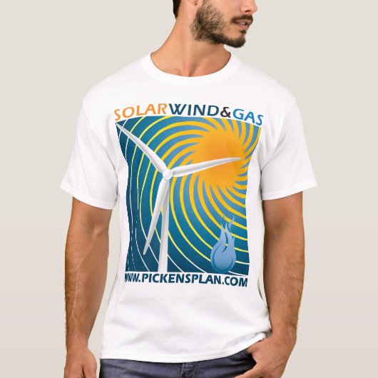 Zonnewind en -gas - Mannen T-shirt (Voorkant)