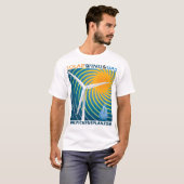 Zonnewind en -gas - Mannen T-shirt (Voorkant volledig)