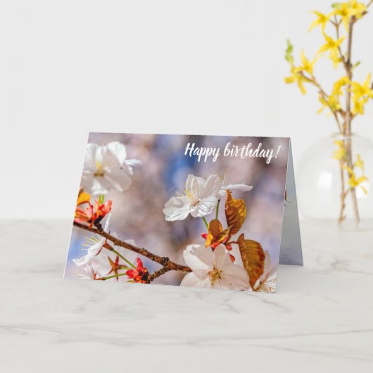 Zonnewitte lauw en Oranje bladeren Kaart (Gele Bloem)