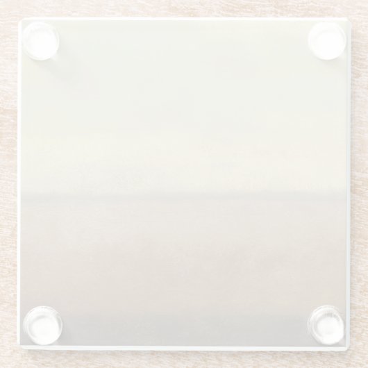 Zonnewoestijnlandschap door Norman Wyatt Glazen Onderzetter (Achterkant)