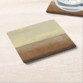 Zonnewoestijnlandschap door Norman Wyatt Kartonnen Onderzetters (Schuin)