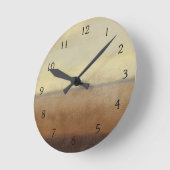 Zonnewoestijnlandschap door Norman Wyatt Ronde Klok (Hoek)