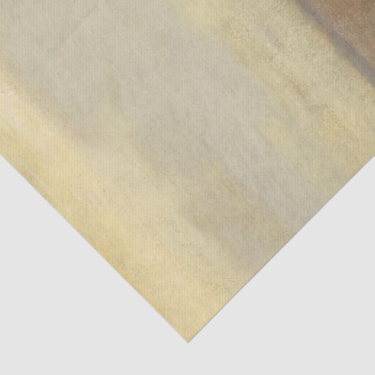 Zonnewoestijnlandschap door Norman Wyatt Tissuepapier (Detail)