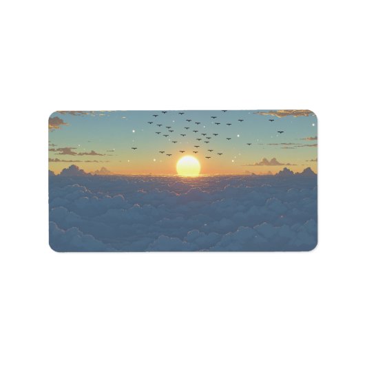 Zonnewolken Etiket (Voorkant)