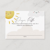 Zonnewolken Neutrale luier Raffle Small Informatiekaartje (Voorkant)