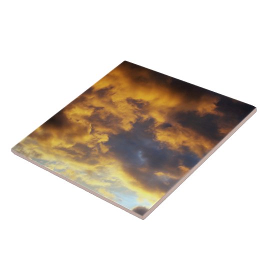 Zonnewolken Tegeltje (Zijkant)