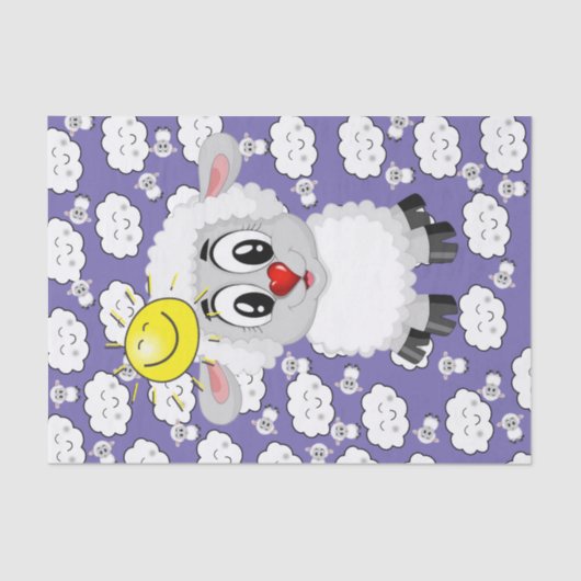 Zonnewolken van weefselpapierreep tissuepapier (Voorkant)