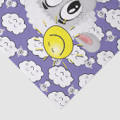 Zonnewolken van weefselpapierreep tissuepapier (Detail)