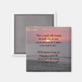 Zonnewonder van vriendschap Poem Magnet (Voorkant / Achterkant)