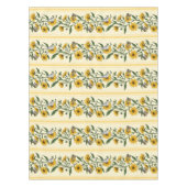 Zonnewortel bloemenstreep op gebroken wit tafelkleed (Voorkant)