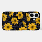 Zonnewortel, wilde zonnebloem in geel en blauw Case-Mate iPhone case (Achterkant (horizontaal))
