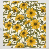 Zonnewortel, wilde zonnebloem op off white (Voorkant / Achterkant)