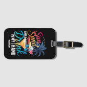 Zonnezand en een Drink In My Hand Beach Cruise Bagagelabel (Voorkant (horizontaal))