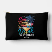 Zonnezand en een Drink In My Hand Beach Cruise Etui (Voorkant)