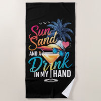 Zonnezand en een Drink In My Hand Beach Cruise