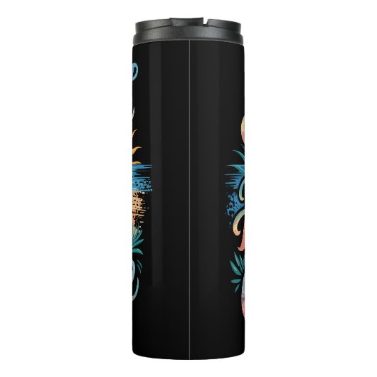 Zonnezand en een hart vol dankbaarheid thermosbeker (Achterkant)