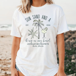 Zonnezand en een ring op mijn hand Bach Party Brid T-shirt