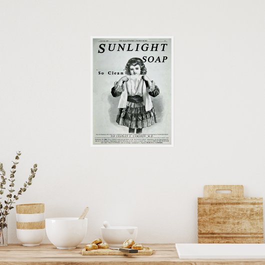 Zonnezeep Advertisatie Poster (Keuken)