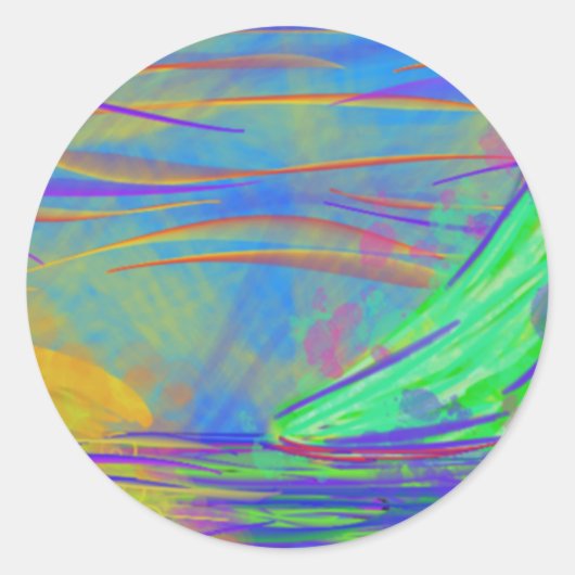 zonnezeil ronde sticker (Voorkant)