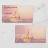 Zonnezezeilboot Visitekaartje (Voorkant / Achterkant)