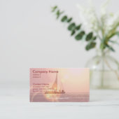 Zonnezezeilboot Visitekaartje (Staand voorkant)