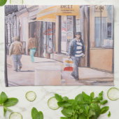 Zonnezijde van Tweede Avenue Theedoek (Gevouwen)