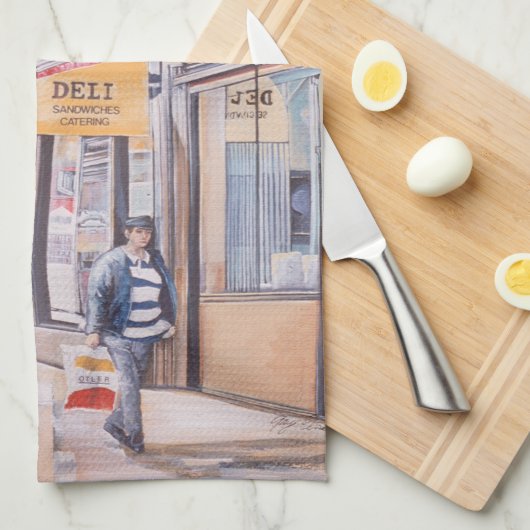 Zonnezijde van Tweede Avenue Theedoek (Quarter Fold)