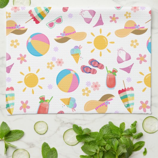 Zonnezomer Theedoek (Gevouwen)