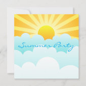Zonnezomerfeest Kaart uitnodiging (Voorkant)