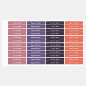 Zonnezomerkleurenpalet Waterbestendige labels (Vel)