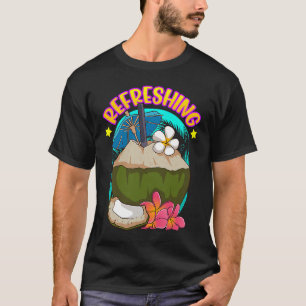 Zonnezomerpalm Trees tropische kokokosnotrefres T-shirt