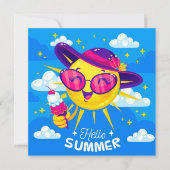 Zonnezomerse Wenskaart (Voorkant)