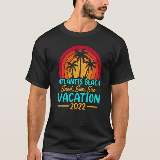 Zonnezomervakantie 2022 Bahamas Atlant T-shirt (Voorkant)